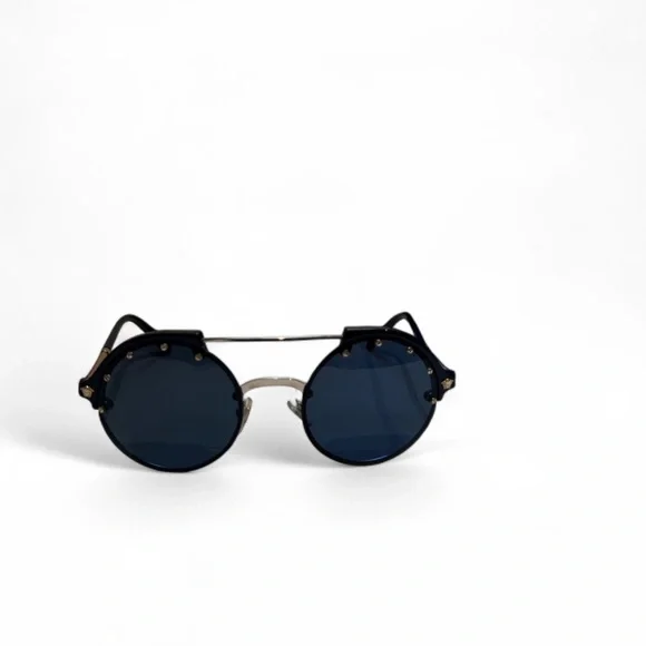 Versace Blue Round Sunglasses - Picture 4 of 4